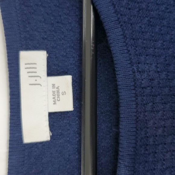 J. Jill Deep Blue Scoop Neck Sweater - Picture 4 of 11